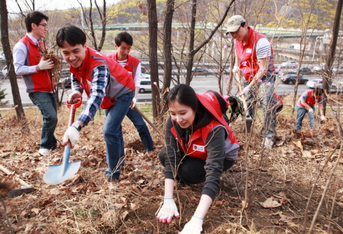 친환경 그린 캠페인 진행 사진 1
